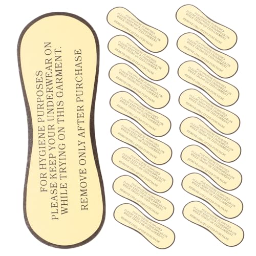 iplusmile 50Stücke Badeanzug Schutzaufkleber Selbstklebende Hygieneetiketten für Unterwäsche Praktische Klebstoffschützer für Transparentes Design für Einzelhändler von iplusmile