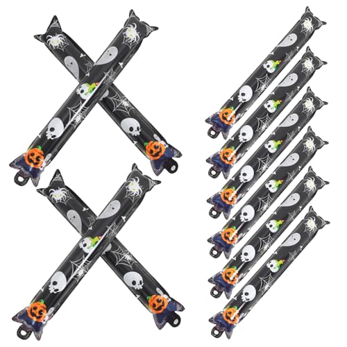 iplusmile 50Stücke Halloween Ballonstäbe Kreative Aluminiumfolie Aufblasbare Spielzeuge für Party Dekoration Requisiten für Kinderpartys und Festliche Anlässe von iplusmile