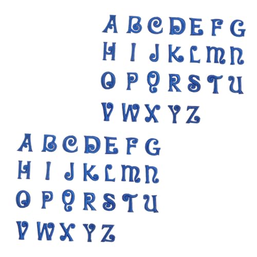 iplusmile 52Stücke Alphabet Stickerei Aufnäher zum Aufbügeln für Kleidung Schuhe Hüte Dekorative Patches Verschiedenen Farben DIY Bastelbedarf für Projekte und Persönliche von iplusmile