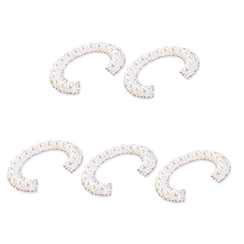 iplusmile 5Stücke Patches Perlen und Strass Teiliges zum Aufbügeln oder Aufnähen für Kleidung Taschen und Hüte Langlebig und Hautfreundlich zur Dekoration von iplusmile