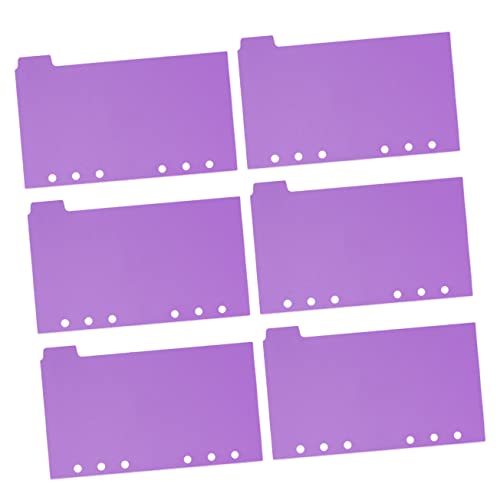 iplusmile 6 Blätter PP Index Trennblätter für Ringbuch Teiliges mit Registertabs Langlebige Trennblätter für Planer Notizbuch und Büro Geeignet für Schule und Bürogebrauch von iplusmile