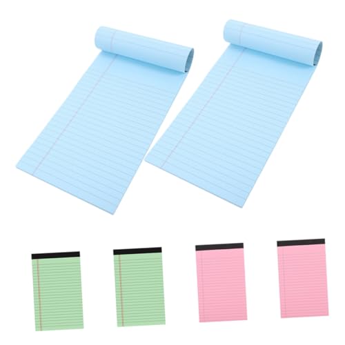 iplusmile 6 Stück Notizblöcke, A5, Breit Liniert, Schreibblock, Dickes Papier, Kein Ausbluten Der Tinte, Leere Notizblöcke Für Home Office, Schule, Geschäft von iplusmile