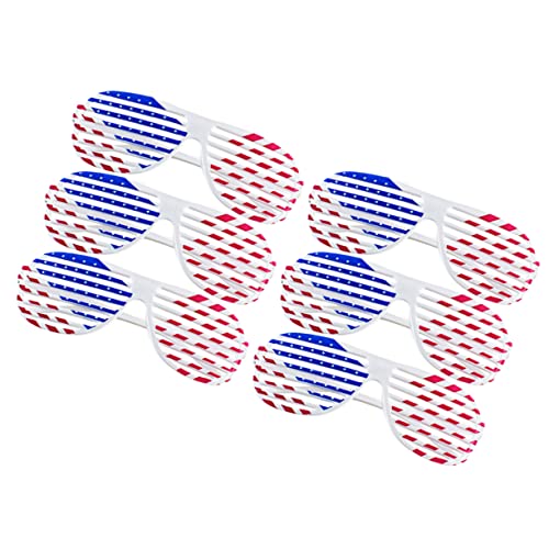 iplusmile 6 Stück Shutter Shades Brille mit Us Flaggenmuster Leichte Kunststoff Partybrille für Erwachsene und Lustige Fotorequisite für Veteranentag und Politische Events iplusmile 6 Stück Shutter Shades Brille mit Us Flaggenmuster Leichte Kunststoff Partybrille für Erwachsene und Lustige Fotorequisite für Veteranentag und Politische Events von iplusmile