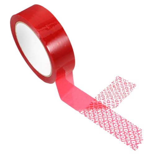 iplusmile 6 Stück Sicherheitsband Schutzband manipulationssichere Aufkleber Verpackungsklebeband Manipulationsband das Haustier rot von iplusmile