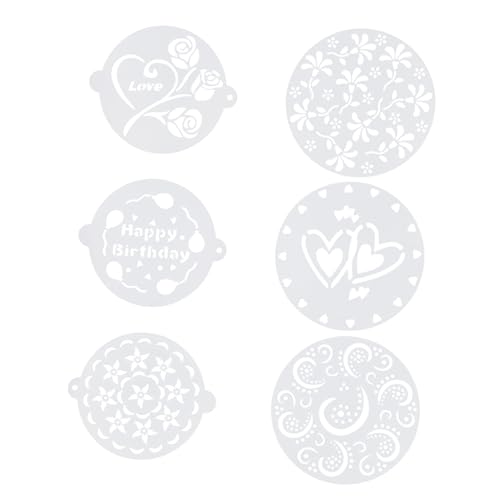 iplusmile 6 Stück Teiliges Kunststoff Kuchen Schablonen mit Feinen Motiven Flexibel und Leicht Wiederverwendbar für Backvorlagen Geeignet als Tortendekorationsschablone und Zuckersieb iplusmile 6 Stück Teiliges Kunststoff Kuchen Schablonen mit Feinen Motiven Flexibel und Leicht Wiederverwendbar für Backvorlagen Geeignet als Tortendekorationsschablone und Zuckersieb von iplusmile