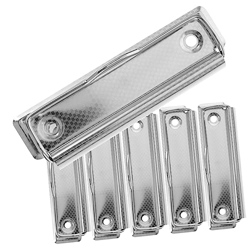 iplusmile 6 Stück Teiliges Metall Klemmbrett Clips Abnehmbare Montierbare Klemmen für Schreibtafeln Vielseitige Büroklammern für Schule Büro und Zuhause von iplusmile