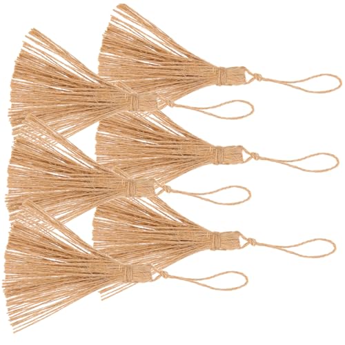 iplusmile 6 Stück Teiliges Natürliche Jute Quasten Deko Kordeln für Hochzeit Party Herbstdeko Handgefertigte Hängende Jutebänder Vielseitige Bastel und Wohnaccessoires iplusmile 6 Stück Teiliges Natürliche Jute Quasten Deko Kordeln für Hochzeit Party Herbstdeko Handgefertigte Hängende Jutebänder Vielseitige Bastel und Wohnaccessoires von iplusmile