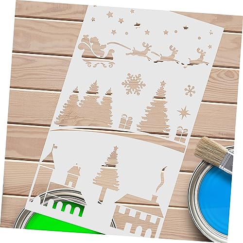 iplusmile 6 Stück Teiliges Weihnachts Malschablonen aus Robustem Pet Wiederverwendbare Vielseitige Farbschablonen für und Stoffdekoration zum Kreativen Basteln und Weihnachts DIY iplusmile 6 Stück Teiliges Weihnachts Malschablonen aus Robustem Pet Wiederverwendbare Vielseitige Farbschablonen für und Stoffdekoration zum Kreativen Basteln und Weihnachts DIY von iplusmile