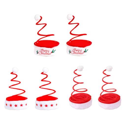 iplusmile 6 Stück Teiliges Weihnachts Springhut Lustige Partyhüte mit Kreativem Design Hochwertige Farbechte Weihnachtsmützen für Erwachsene Festliche Accessoires für Xmas Feiern iplusmile 6 Stück Teiliges Weihnachts Springhut Lustige Partyhüte mit Kreativem Design Hochwertige Farbechte Weihnachtsmützen für Erwachsene Festliche Accessoires für Xmas Feiern von iplusmile