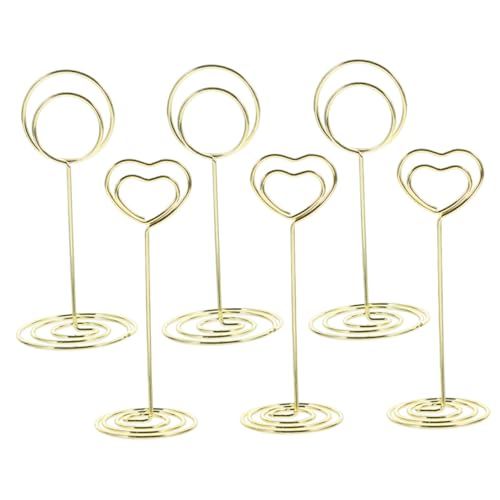 iplusmile 6 Stück Tischkartenhalter aus Aluminiumlegierung Stabile Fotoclips für Hochzeit Party Restaurant Leicht mit Festem Sockel als Memo und Namenskartenhalter iplusmile 6 Stück Tischkartenhalter aus Aluminiumlegierung Stabile Fotoclips für Hochzeit Party Restaurant Leicht mit Festem Sockel als Memo und Namenskartenhalter von iplusmile