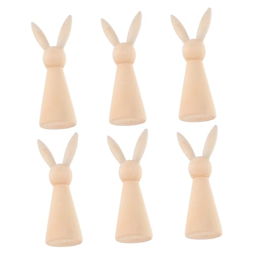 iplusmile 6 Stück Unbehandelte Holzstifte Und Unbemalte Figuren Für Das Heimzentrum Basteln Puppen Figuren Puppen Holzkaninchen Dekoration Rohling Für Kleine Vorräte iplusmile 6 Stück Unbehandelte Holzstifte Und Unbemalte Figuren Für Das Heimzentrum Basteln Puppen Figuren Puppen Holzkaninchen Dekoration Rohling Für Kleine Vorräte von iplusmile