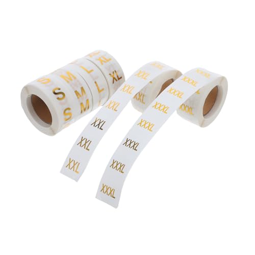 iplusmile 6Rollen Kleidergrößenaufkleber S Rund Transparent mit Goldprägung Kleidungsgrößenetiketten für Kleidung Organisation Einzelhandel Lagerverwaltung iplusmile 6Rollen Kleidergrößenaufkleber S Rund Transparent mit Goldprägung Kleidungsgrößenetiketten für Kleidung Organisation Einzelhandel Lagerverwaltung von iplusmile