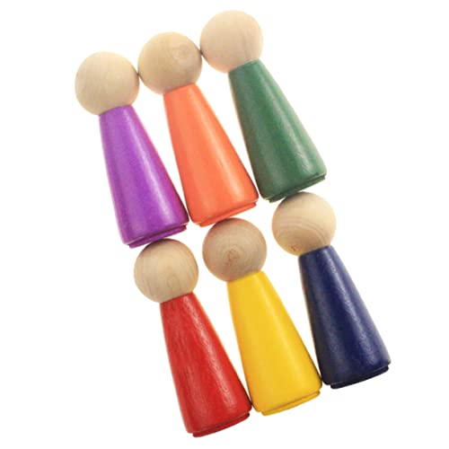 iplusmile 6Stücke Holzpegpuppen für Kreative DIY Projekte Unbemalte Holzfiguren für Basteln Langlebig und Sicher für Sandtischspiele und Dekoration iplusmile 6Stücke Holzpegpuppen für Kreative DIY Projekte Unbemalte Holzfiguren für Basteln Langlebig und Sicher für Sandtischspiele und Dekoration von iplusmile
