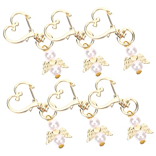 iplusmile 6Stücke Teiliges Flügel Schlüsselanhänger aus Glücksbringer für Hochzeiten Babypartys und Details und Langlebige Verarbeitung für Schlüssel von iplusmile