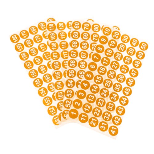 iplusmile 8 Blatt Wasserdichte Selbstklebende Zahlenaufkleber Orangefarbene Fortlaufende Nummernaufkleber mit Etiketten zum Klassifizieren und Organisieren von Gegenständen in Haushalt Büro iplusmile 8 Blatt Wasserdichte Selbstklebende Zahlenaufkleber Orangefarbene Fortlaufende Nummernaufkleber mit Etiketten zum Klassifizieren und Organisieren von Gegenständen in Haushalt Büro von iplusmile