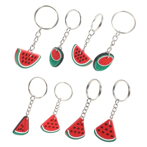 iplusmile 8 Stück Pvc Watermelon Schlüsselbund Wassermelonen-anhänger Frucht-schlüsselanhänger Schlüsselanhänger Bezaubert Masse Wassermelonen-schlüsselanhänger von iplusmile