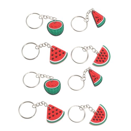 iplusmile 8 Stück Pvc Watermelon Schlüsselbund Wassermelonen-schlüsselanhänger Schlüsselbund -partygunst Schlüsselanhänger Bezaubert Masse Schlüsselanhänger Im Wassermelonen-imitat von iplusmile