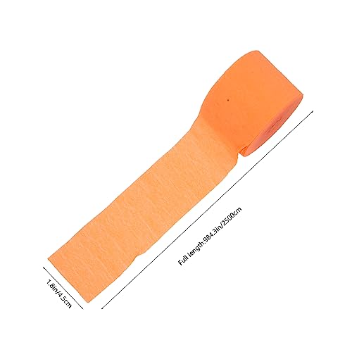 iplusmile 8 Stück Teiliges Krepppapier Bunte Party Deko mit Farben Vielseitig für Geburtstags Hochzeits und Halloween Feiern Lange Klassische Papiergirlanden für DIY Wand und Raumdekoration von iplusmile