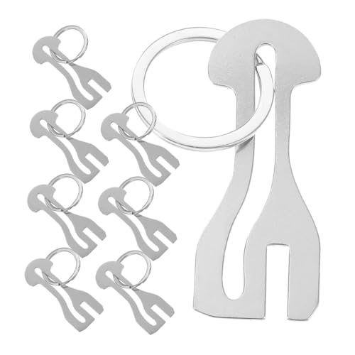 iplusmile 8 Stück Teiliges Metal Einkaufswagenchip Schlüsselanhänger Leichter Langlebiger Trolley Token mit Praktischem Doppelzweck Benutzerfreundlich Kompakt und Komfortabel für Einkaufen von iplusmile