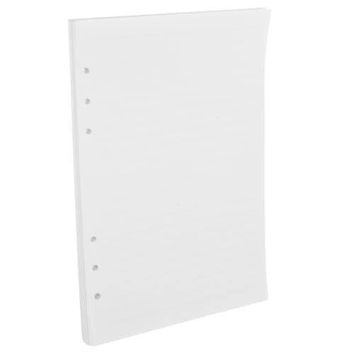 iplusmile 80 Blatt Nachfüllpapier für Ringbuch Notizbuch Liniertes Gelochtes Loose Leaf Papier Vielseitig Einsetzbar für Haushalt Büro Studium und Tagebuchführung von iplusmile