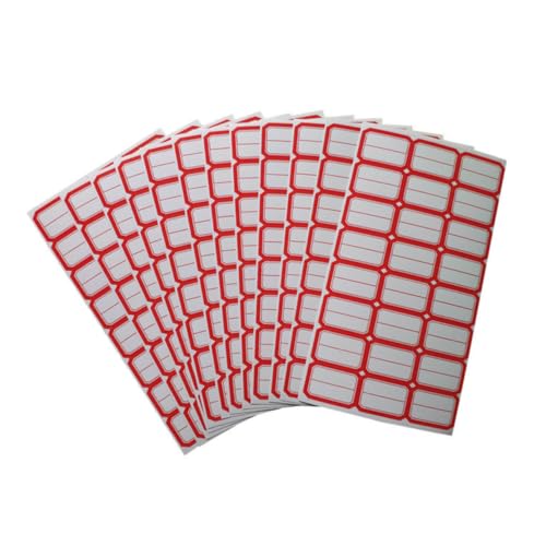 iplusmile 80 Blatt Selbstklebende Etiketten mit Aufklebern pro Blatt Beschriftbar Ablösbar ohne Rückstände für Preiskennzeichnung Namensschilder Organisation im Büro Laden Zuhause und von iplusmile