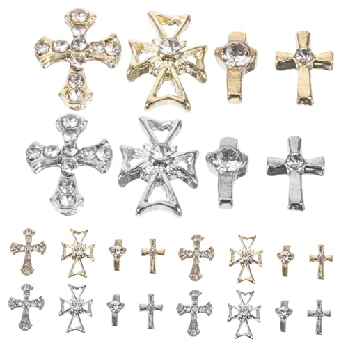 iplusmile 80 Stück Western Nail Charms Kreuz Design Nagelschmuck aus Langlebiger Legierung für Maniküre Damen und Profi Nail Art Zubehör iplusmile 80 Stück Western Nail Charms Kreuz Design Nagelschmuck aus Langlebiger Legierung für Maniküre Damen und Profi Nail Art Zubehör von iplusmile