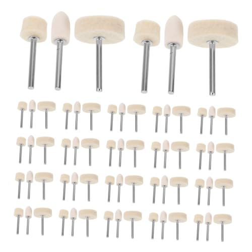 iplusmile 88 Stück Teiliges Polierscheiben-set aus Wolle für Bohrmaschine Filz-polierköpfe Vielseitiges Polier Polierzubehör für Kunststoff Schmuck Holz Metall Professionelles Diy-werkzeug von iplusmile
