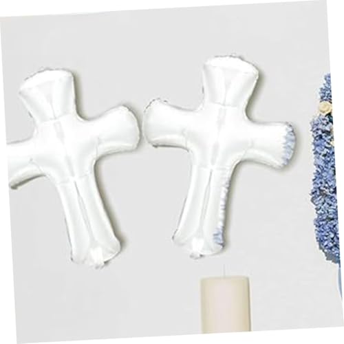 iplusmile 8Stücke Kreuzförmige Folienballons für Taufen Weiße Aluminiumfolienballons Dekoration für Feiern Feste Fotohintergründe iplusmile 8Stücke Kreuzförmige Folienballons für Taufen Weiße Aluminiumfolienballons Dekoration für Feiern Feste Fotohintergründe von iplusmile
