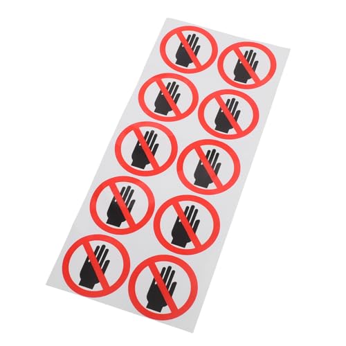 iplusmile Aufkleber für Warnschilder Sicherheitswarnschild Warnschilder für Türen Achtung Aufkleber Warnsignale PVC Gleitflächen wasserdichte selbstklebende Aufkleber Black von iplusmile