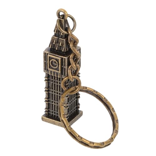 iplusmile Big Ben Keychain London Souvenir hängende Verzierung dekorativer Schlüsselanhänger Anhänger für Handtaschen Schlüsselbund Reisesouvenirs Geldbörse Zinklegierung Dark Brown von iplusmile