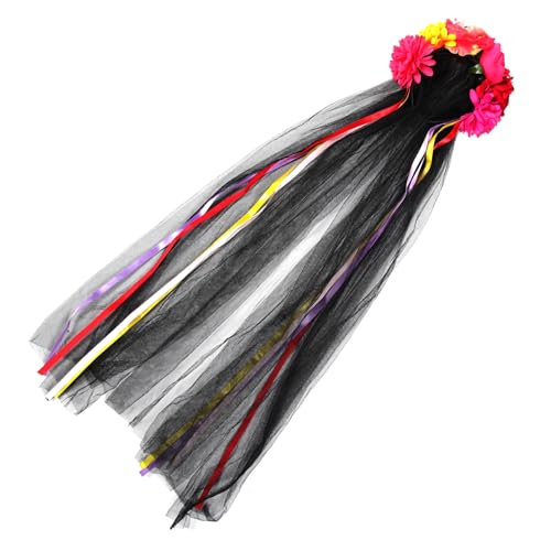 iplusmile Blumenkopfschmuck für Halloween Dekoratives Stirnband mit Skelett Design und Bunten Blumen für Kostümpartys und Cosplay Leichtes und Bequemes Material Einzigartiger iplusmile Blumenkopfschmuck für Halloween Dekoratives Stirnband mit Skelett Design und Bunten Blumen für Kostümpartys und Cosplay Leichtes und Bequemes Material Einzigartiger von iplusmile