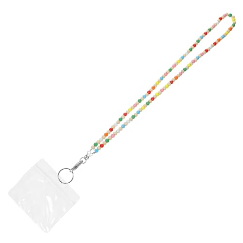 iplusmile Bunte Holzperlen Lanyard mit Klarem Ausweishalter Langlebig und Leicht für Mitarbeiter Studenten Ärzte Stabiles Id Kartenband Halskette mit Dekorativen Perlen iplusmile Bunte Holzperlen Lanyard mit Klarem Ausweishalter Langlebig und Leicht für Mitarbeiter Studenten Ärzte Stabiles Id Kartenband Halskette mit Dekorativen Perlen von iplusmile