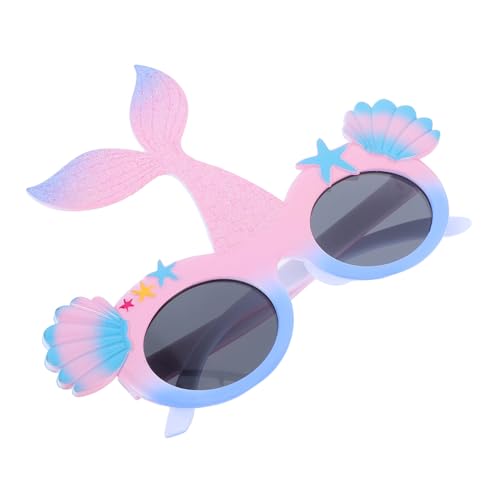 iplusmile Bunte Meerjungfrau Sonnenbrille Tropisch Hawaiianische Partybrille für Strand Luau Kostüm Foto Requisiten Universelle Passform als und Party Mitgebsel von iplusmile