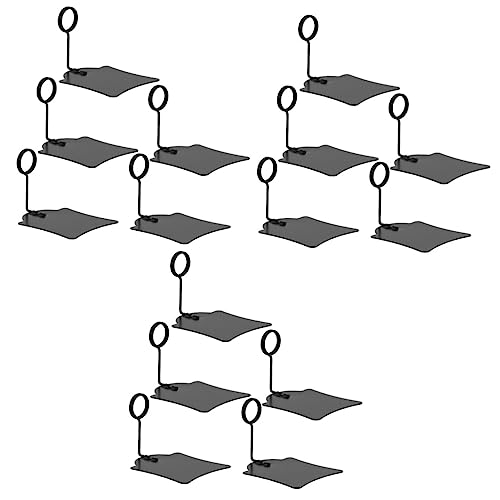 iplusmile Display-Rack 15 Stück Preisschild-Clip Metallhalterung Etikettenhalter Fotohalter Clip-Ständer Speisekammer-Etiketten Schilderhalter Clip-Schild Ticket-Halter Schwenkbare Clips von iplusmile