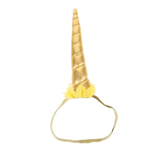 iplusmile Einhorn-stirnband Stirnbänder Party Cosplay Halloween Haarband Hörner Mädchen Karikatur Einhorn -kopfbedeckung Lustiges Stirnband Einhorn Haarbänder Kostümstirnband Golden Harz von iplusmile