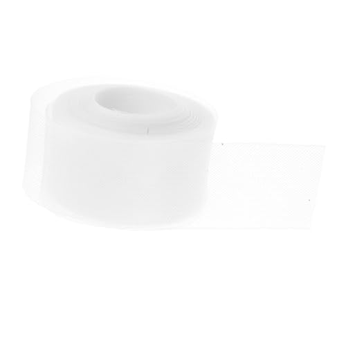 iplusmile Elastisches Netz mit Fischgrätenmuster Boning für Röcke Zopf selber nähen Rosshaar-Stoff Hochzeitskleid entbeinen Stoffnetz Knochen zum Nähen Organza -Stoff Polyester Weiß von iplusmile