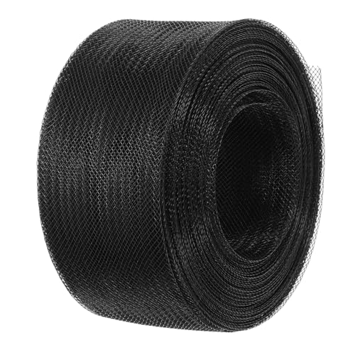 iplusmile Elastisches Netz mit Fischgrätenmuster Schneidereisenbaumgeflecht weißer Stoff Röwaliemengezier für Röcke nähen entbeinen Organza -Stoff weißer Netzstoff Polyester Schwarz von iplusmile