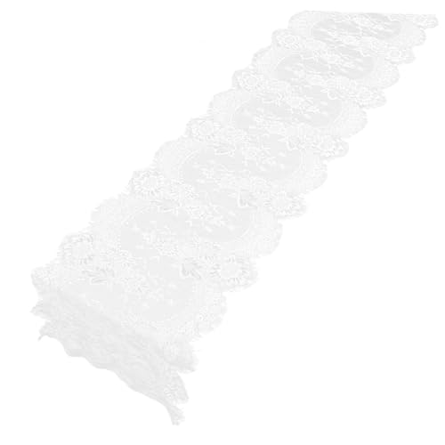 iplusmile Eleganter Tischläufer Aus Spitze 36 X 300 cm Weiß für Hochzeitsdekoration Party Tee-/kaffeetisch Aussehen Geeignet für Anlässe von iplusmile