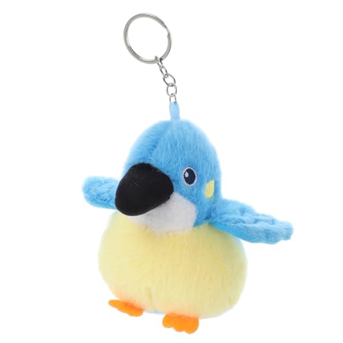 iplusmile Entzückende Ausgestopfte Cockatiel Schlüsselbund Für Schultaschen Und Geldbörsen Stoffvogelpuppe Schlüsselbund Hanging Orament Vogelanhänger Keyring -beutel Dekoration von iplusmile