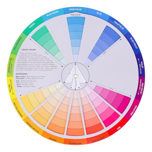 iplusmile Farbkonzept Rotationstafel Farbpalette mit Farbtonabstufungen für Künstler und Nageldesign Anfänger und Profis Visuelles Farbführungswerkzeug iplusmile Farbkonzept Rotationstafel Farbpalette mit Farbtonabstufungen für Künstler und Nageldesign Anfänger und Profis Visuelles Farbführungswerkzeug von iplusmile