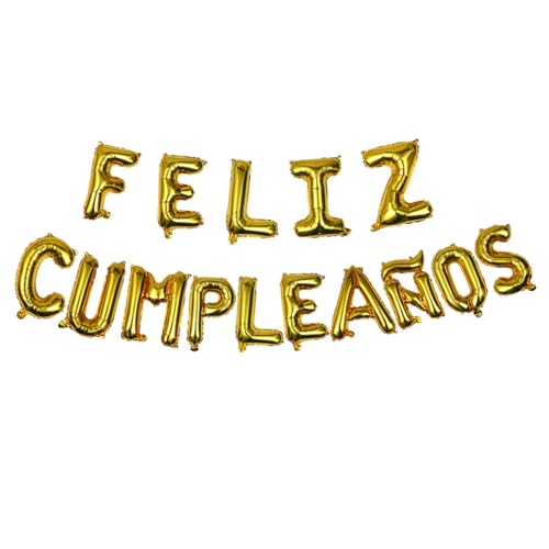 iplusmile Feliz Cumpleanos Folienballon Set Gold Geburtstag Party Dekoration Luftballons ohne Schnur für Innen Außen Feier Feierlichkeiten iplusmile Feliz Cumpleanos Folienballon Set Gold Geburtstag Party Dekoration Luftballons ohne Schnur für Innen Außen Feier Feierlichkeiten von iplusmile