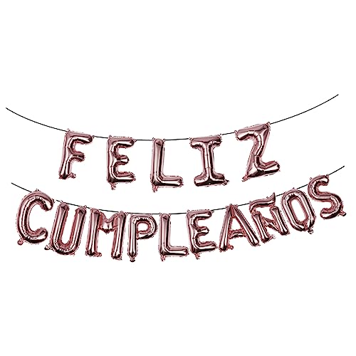 iplusmile Feliz Cumpleaños Geburtstags Ballon Set Teiliges Dekoratives Aluminium Folienballons Set Roségold Langlebig und Vielseitig für Erwachsene Partydeko iplusmile Feliz Cumpleaños Geburtstags Ballon Set Teiliges Dekoratives Aluminium Folienballons Set Roségold Langlebig und Vielseitig für Erwachsene Partydeko von iplusmile
