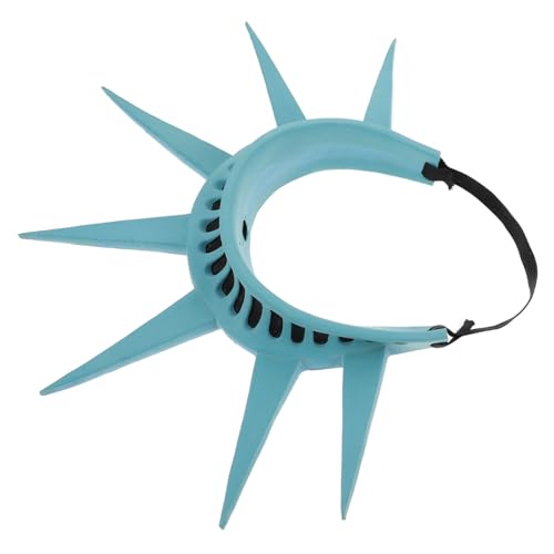 iplusmile Freiheitsstatue Kostüm Stirnband und Fackel Authentisches Kopfschmuck Zubehör für Cosplay Karneval Mottoparty und Patriotische Feiertage Vielseitig für Verkleidung und von iplusmile