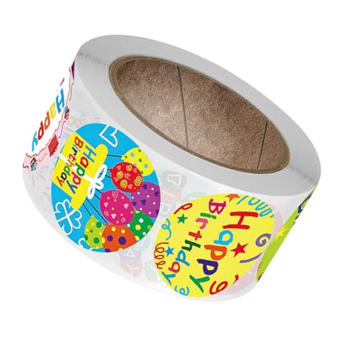 iplusmile Geburtstags-Aufkleber Versandklebeband Musteraufkleber Verkaufsaufkleber für Einzelhandelsgeschäfte hausgemachte Aufkleber Verpackungsetiketten Etikettpapier Kupferplattenaufkleber von iplusmile