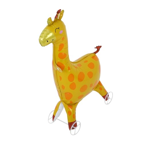 iplusmile Giraffenballon Ballon-Tier-Kit Bauernhof Ballons aufblasbare Giraffe Ballon Tierballons Giraffe Party liefert Giraffen-Geburtstagsdekorationen aufblasbare Tiere Aluminiumfolie Gelb von iplusmile
