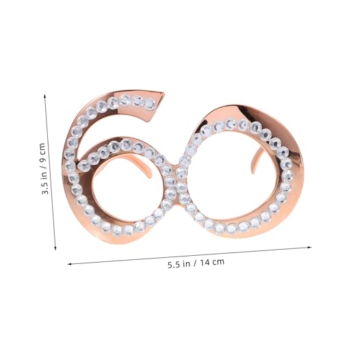 iplusmile Glitzernde Geburtstagsbrille mit Strasssteinen Stilvolle Partybrille für Erwachsene Leichtes Kunststoffgestell Auffälliges Foto Accessoire für Jubiläumsfeiern und Fasching iplusmile Glitzernde Geburtstagsbrille mit Strasssteinen Stilvolle Partybrille für Erwachsene Leichtes Kunststoffgestell Auffälliges Foto Accessoire für Jubiläumsfeiern und Fasching von iplusmile
