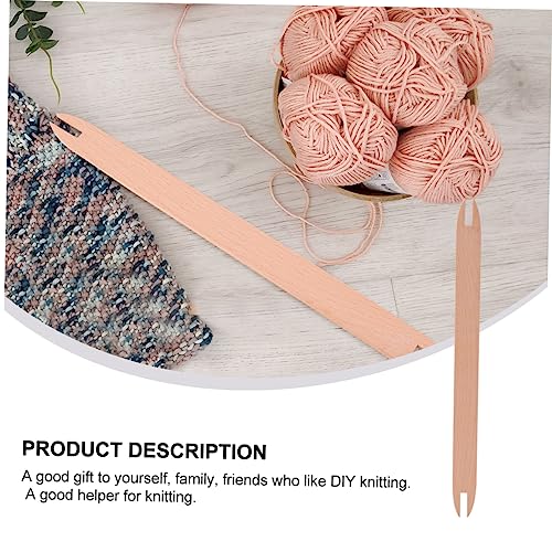 iplusmile Großes Webschiffchen aus Holz Langlebiges DIY Strickwerkzeug mit Glatten Kanten für Pullover Schal Wandteppich Sicheres Nähzubehör für Anfänger und Heimwerker von iplusmile