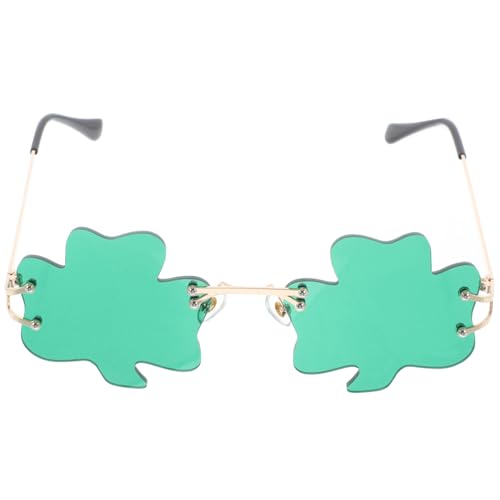 iplusmile Grüne St Patrick's Day Shamrock Sonnenbrille mit Kleeblatt design Leichte Partybrille mit Silikon nasenpads Festliche Brille für Irische Kostüme und Feierlichkeiten iplusmile Grüne St Patrick's Day Shamrock Sonnenbrille mit Kleeblatt design Leichte Partybrille mit Silikon nasenpads Festliche Brille für Irische Kostüme und Feierlichkeiten von iplusmile