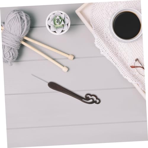 iplusmile Handgefertigtes Häkelset aus Holz und Großes Bequemes Garn Häkelnadel für Pullover Mützen Schals Handschuhe Strickwerkzeug für Anfänger und Häkelliebhaber von iplusmile