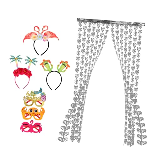 iplusmile Hawaiian Party Sonnenbrillen und Haarbänder Set Tropische Luau Dekoration Farbenfrohes Langlebiges Hawaii Partyzubehör Cartoon Design für Sommer und Strandpartys iplusmile Hawaiian Party Sonnenbrillen und Haarbänder Set Tropische Luau Dekoration Farbenfrohes Langlebiges Hawaii Partyzubehör Cartoon Design für Sommer und Strandpartys von iplusmile